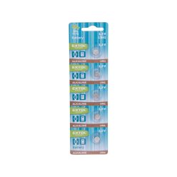   EXTOL ENERGY gombelem klt. 5 db, alkáli, 1,5V, méret: (LR41); hosszú étettartam, bliszteren