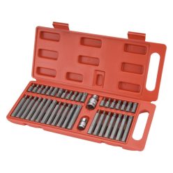   EXTOL PREMIUM BIT klt. 40 db HEX-TORX-XZN, 10mm, adapter 3/8' és 1/2', CrV, műanyag dobozban