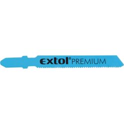   EXTOL PREMIUM dekopírlap fémre, 5db, Bosch befogás, HSS; 51×8×1,5mm, 1,2mm fogtáv, mart, hullámosított fogak, egyenes vágás, acé