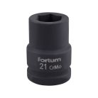 FORTUM gépi (impakt) dugófej 3/4', 21mm, L 52 mm, feketített, FORTUM