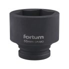 FORTUM gépi (impakt) dugófej 3/4', 55mm, L 70 mm, feketített, FORTUM