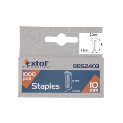   EXTOL PREMIUM szeg fejjel profi tűzőgéphez 1000db ; 10mm (2,0×1,2×0,52mm)