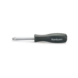   FORTUM csavarhúzó markolat dugófejekhez, 1/4', 150 mm; racsnis karral hajtható FORTUM