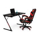 Játékasztal, számítógép asztal gamernek - ergonomikus, RGB világítás, nagy méretű, modern design