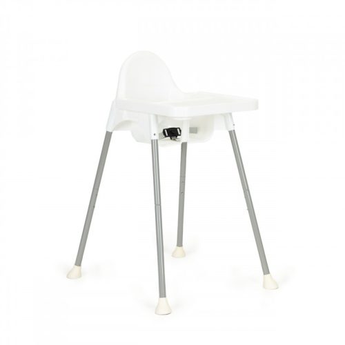 Két az egyben etetőszék, fehér ECOTOYS - gyerek etetőszék, babaszék, baba ülőszék, asztali etetőszék