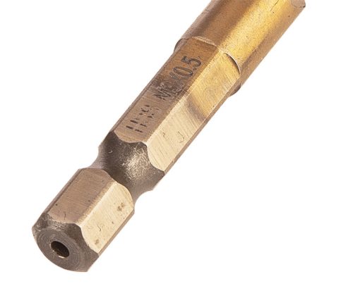 NEO TOOLS Gépi menetfúró, 2az1ben előfúró éllel, HSS-Titán, M3X0,5mm, hatszög szárral 08-949