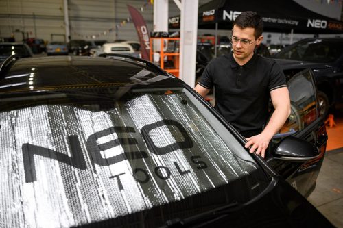 NEO TOOLS Szélvédő takaró, napellenző, belső 10-470