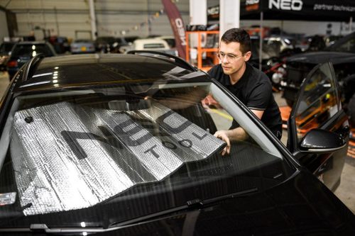 NEO TOOLS Szélvédő takaró, napellenző, dupla szigetelt, belső 10-471