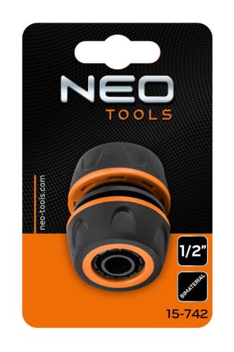 NEO TOOLS Tömlőtoldó csatlakozó 1/2", kétkomponensű 15-742