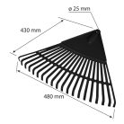 VERTO Lombseprű, műanyag 480x430mm 15G085