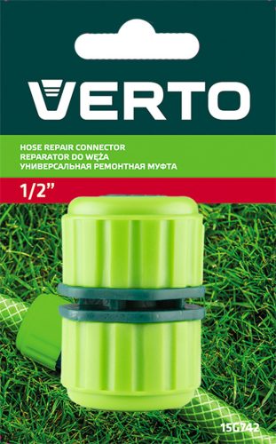 VERTO Tömlőtoldó csatlakozó 1/2" 15G742