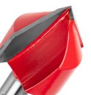GRAPHITE Felsőmaró kés, V-horonymaró 25.4 x 25.4mm, 8mm 56H210