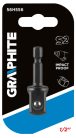 GRAPHITE Adapter csavarbehajtókhoz 1/4”- hatlapú 1/2” négyszög 56H556