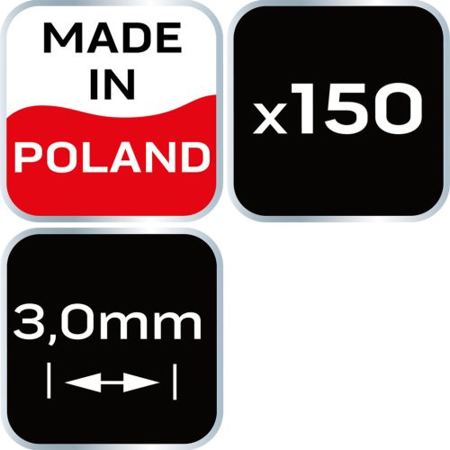 NEO TOOLS Hézagoló-, fugakereszt - 3mm, 150db 61-109