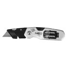 NEO TOOLS Trapézpengés kés, összecsukható, alu házas, 1+3 penge, 2 db csavarhúzóbittel 63-705