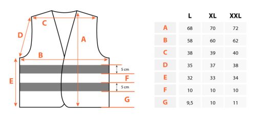 NEO TOOLS Láthatósági Munkavédelmi mellény sárga, XXL 81-735-XXL