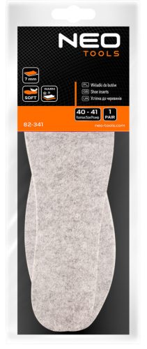 NEO TOOLS Talpbetét, filc, hőszigetelt, 40-41 82-341