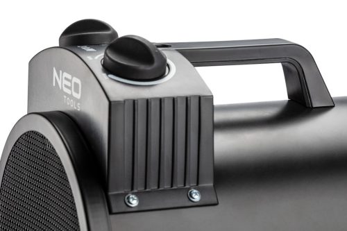 NEO TOOLS Ipari elektromos hősugárzó 3kW, állíth. üzemmód, IPX4(vizálló), állíth. szög, szabadonálló, 354 m3/h 2 év garanciával 90-068