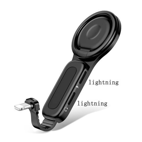 Gyűrűs iPhone Lightning adapter 2 lightning csatlakozóval