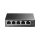 TP-LINK TL-SF1005LP 5-Port 10/100Mbps Desktop Switch with 4-Port PoE