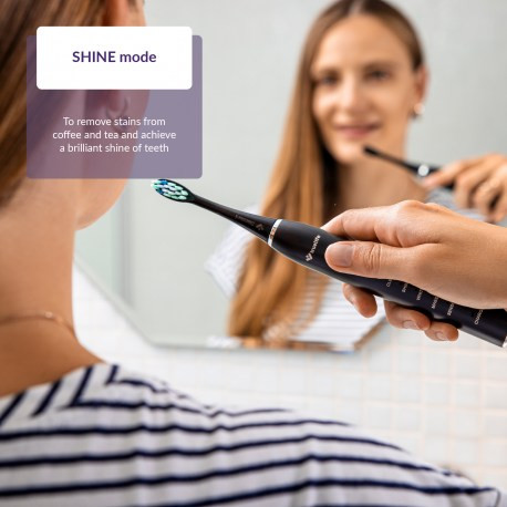 TrueLife SonicBrush Clean30 Black Elektromos fogkefe fekete