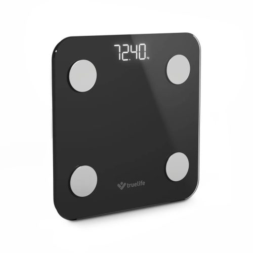 TrueLife FitScale W1 BT Fekete Okosmérleg Fehér