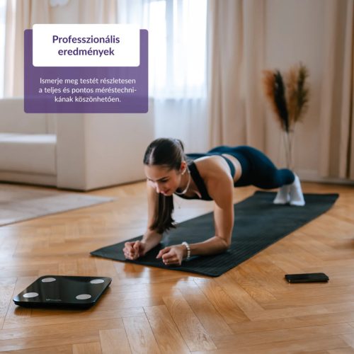 TrueLife FitScale W1 BT Fekete Okosmérleg Fehér