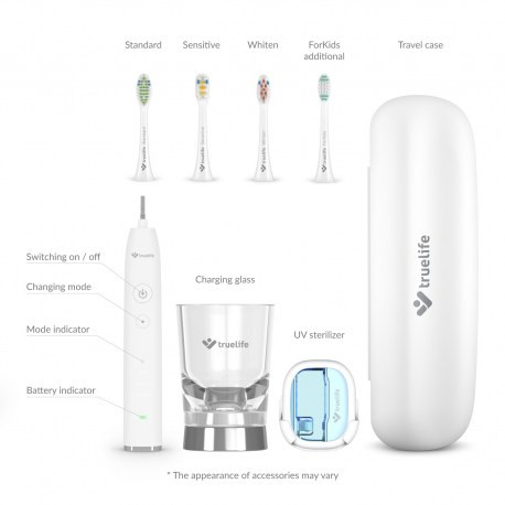 TrueLife GL UV Elektromos fogkefe, Indukciós pohártöltővel