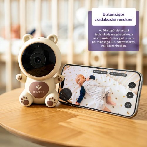 TrueLife NannyCam S3 Smart Kamerás Bébiőr TrueLife Smart alkalmazással magyar nyelven