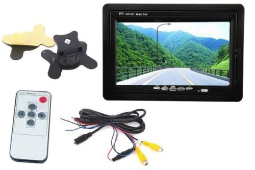 7 TFT LCD tolatókamera Monitor