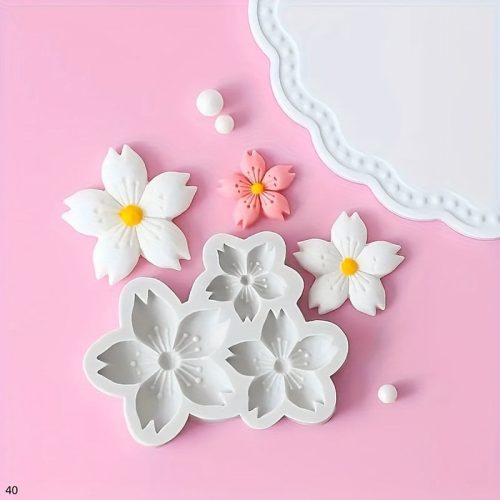 Cseresznyevirág szilikon formakészlet