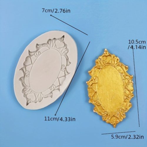 Szilikon csokoládéformák - Vintage keret design