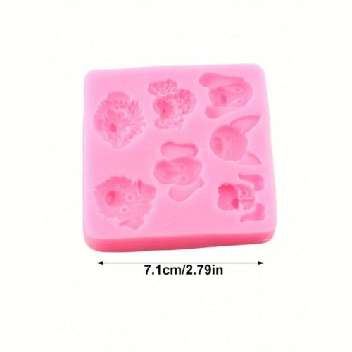 Aranyos kutyafej szilikon forma