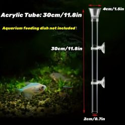Akril Garnéla Etetőcső És Tál Akváriumba