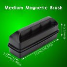 Nagy mágneses akvárium tisztító, kétoldalas alga kaparó szerszám erős mágnessel