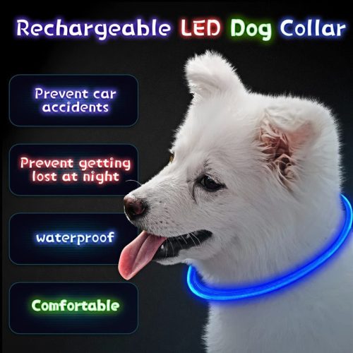 Áll0tható LED kutyanyakörv