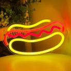 Hot Dog Fali LED neon éjszakai lámpa