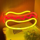 Hot Dog Fali LED neon éjszakai lámpa