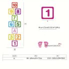 1 Készlet Vízálló Öntapadós Ugróiskola Matrica