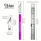 11 db-os rozsdamentes acél precíziós pengekészlet