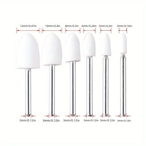 12 darabos gyapjú filc polírozó készlet mandrellel