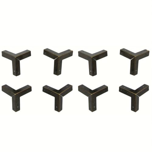 8 db Antik bronz fém sarokvédő