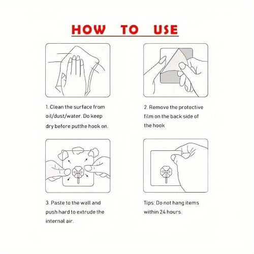 Tíz darabos falra ragasztható akasztó