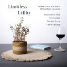 Elegáns Egyszínű Papír Asztali Alátét