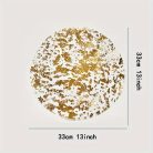 12db Ezüst-arany színű Eldobható Tányéralátét