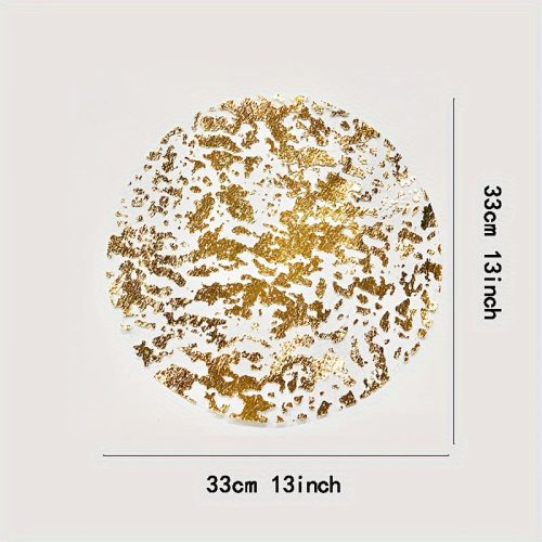 12db Ezüst-arany színű Eldobható Tányéralátét