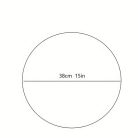 4 darabos Boho Chic Szett Fonott Vászon Kerek Tányéralátét