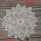 Elegáns európai csipke kerek alátétek és tálaló