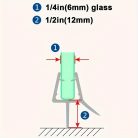 2db Zuhanyajtó Alsó Tömítés