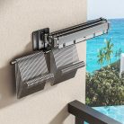 Alumínium ötvözet összecsukható szárítóállvány horogokkal